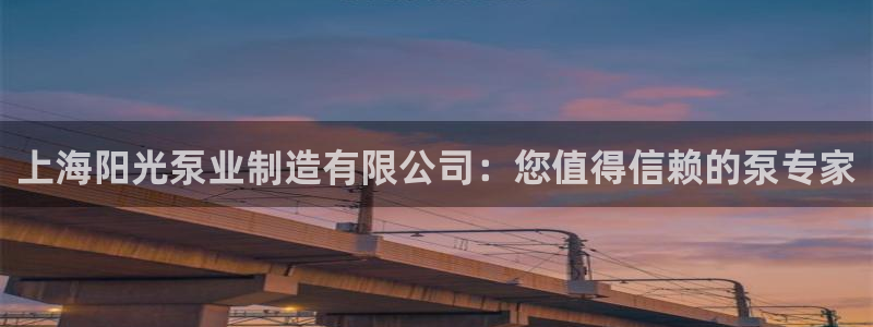 彩神趣购彩用户注册：上海阳光泵业制造有限公司：您值得信赖的泵专家