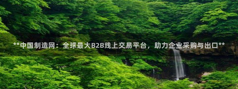 彩神是正规平台吗知乎：**中国制造网：全球最大B2B线上交易平台，助力企业采购与出口**