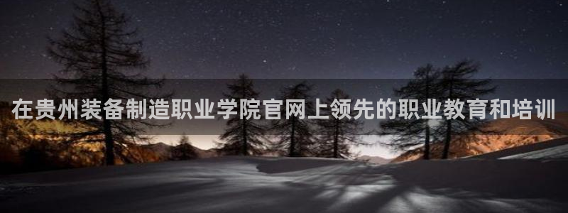 彩神vlll官方网：在贵州装备制造职业学院官网上领先的职业教育和培训