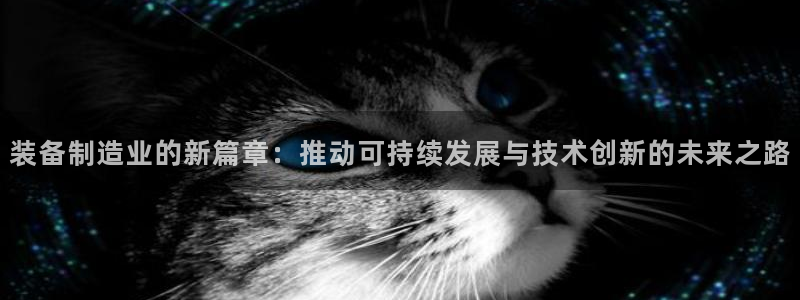 彩神8是正规平台吗：装备制造业的新篇章：推动可持续发展与技术