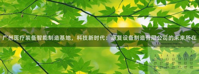 彩神v8是一个什么平台啊：广州医疗装备智能制造基地，科技新时代：康复设备制造有限公司的未来所在