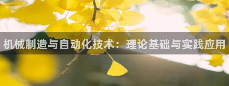 彩神v8下载app5.0：机械制造与自动化技术：理论基础与实践应用