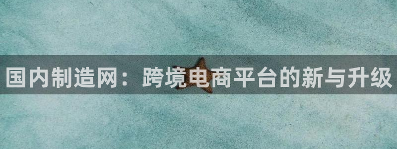 彩神通官方网：国内制造网：跨境电商平台的新与升级