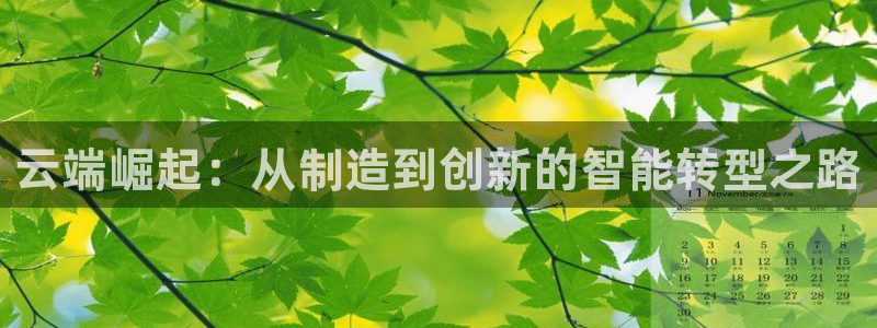 彩神v争霸是啥：云端崛起：从制造到创新的智能转型之路