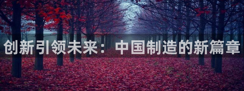 彩神趣购彩用户注册：创新引领未来：中国制造的新篇章