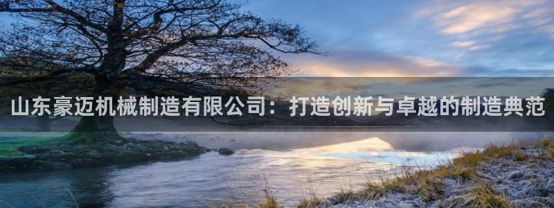 彩神赢的钱是哪里来的啊：山东豪迈机械制造有限公司：打造创新与